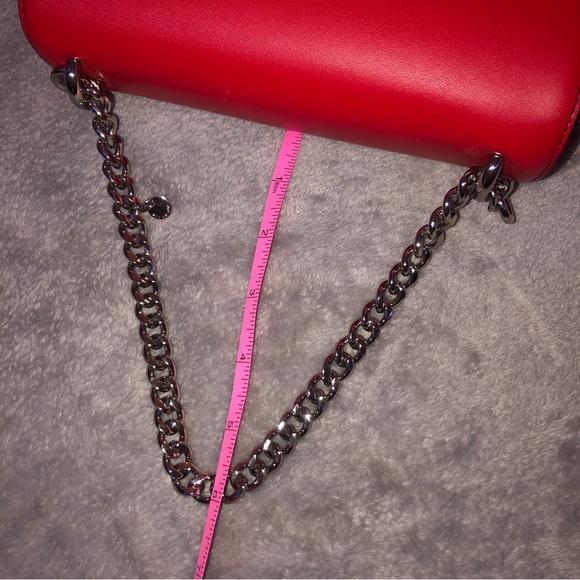 Red Jessie & Jane chic classic lather hand bag/ satchels - Picture 17 of 17